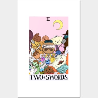 Candy Citizens as 2 of Swords tarot design Posters and Art